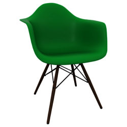 Vitra Eames DAW 43cm Armchair Classic Green / Dark Maple
